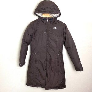 The North Face Brown Puffer Parker with Hood Adult XS